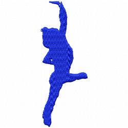 Sports Silhouette Embroidery Design 8